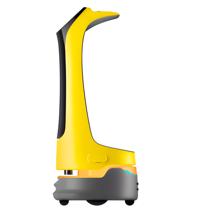 PUDU KettyBot Pro Delivery & Reception Robot with an Ad Display