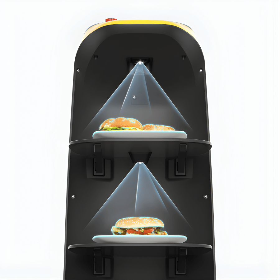 PUDU KettyBot Pro Delivery & Reception Robot with an Ad Display