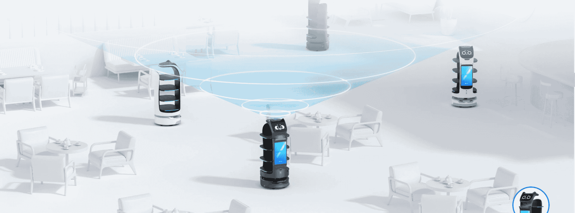 PUDU BellaBot Pro Premium Delivery & Advertising Robot