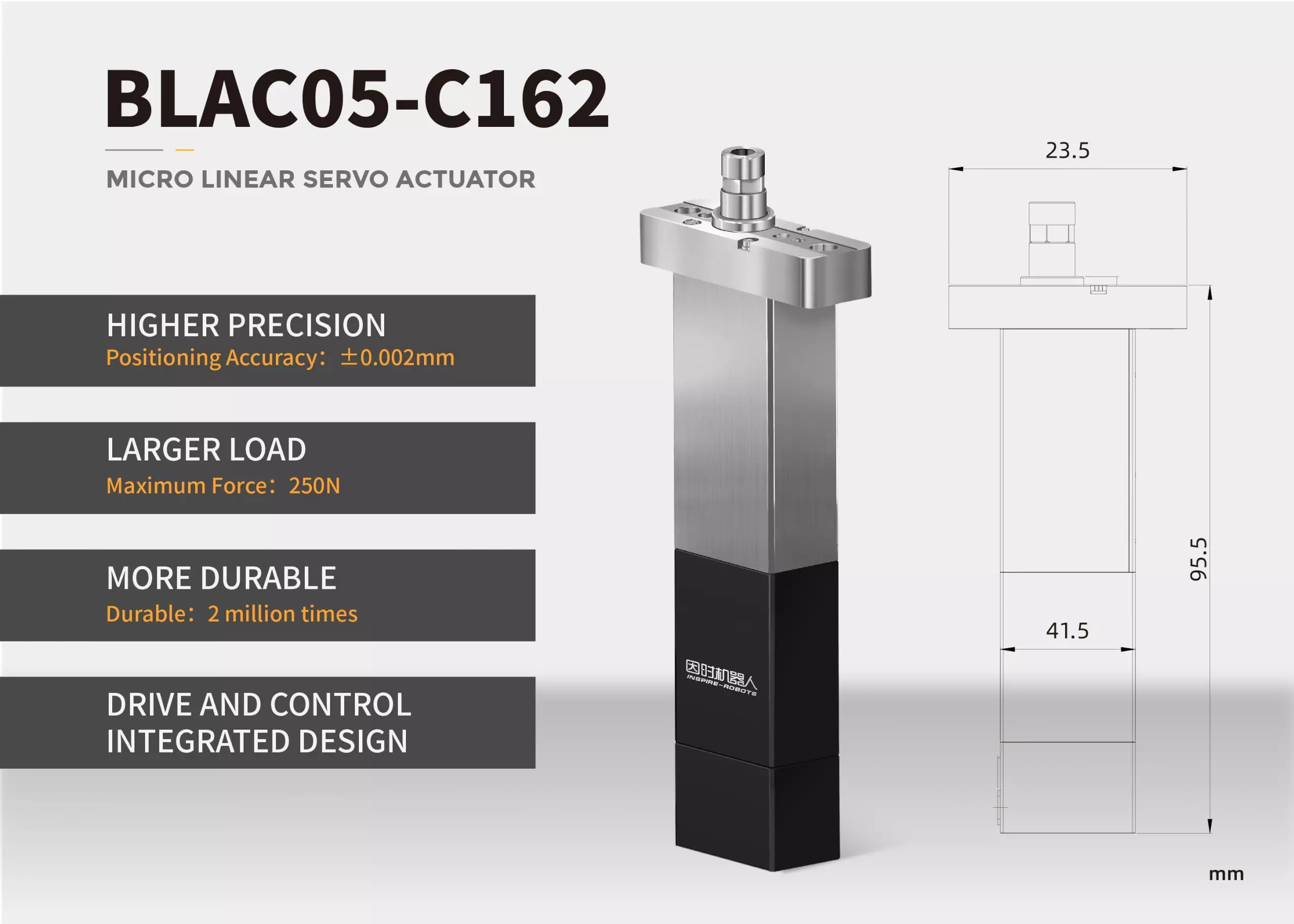 BLAC05-C162 Series Micro Linear Servo Actuator