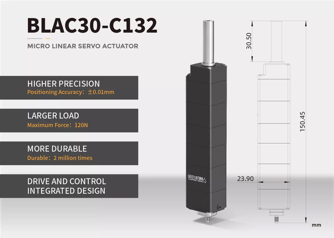 BLAC30-C132 Series Micro Linear Servo Actuator